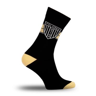 Polonia Bytom Socken - Gold Schwarz