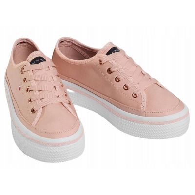 3. Tommy Hilfiger Flatform-Sneaker mit Glitzerdetail W FW0FW05013