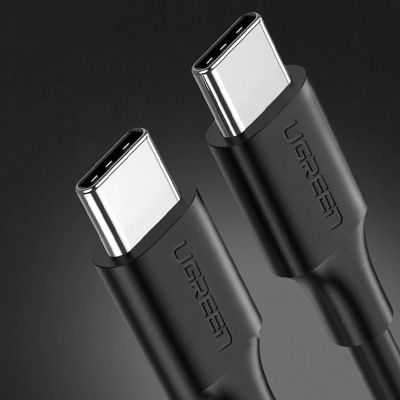 4. Ugreen US286 USB-C – USB-C PD QC 3A 480 Mbit/s 2 m Kabel – Schwarz