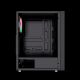 8. GEMBIRD FORNAX 2500 MIDI-TOWER-CASE (1x USB 3.0, 2x USB 2.0, HD-Audio, Seitenwand aus Glas) SCHWARZ