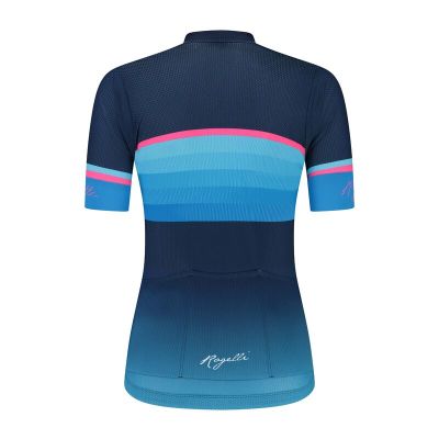 2. Rogelli IMPRESS II Damen-T-Shirt blau-rosa 2XL