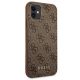 4. Guess 4G Metal Gold Logo Case für iPhone 11 / Xr 6.1" - Braun