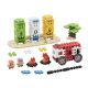 6. MARIOINEX Mini Waffle City Feuerwehr-Action-Bausteine, 148 Teile