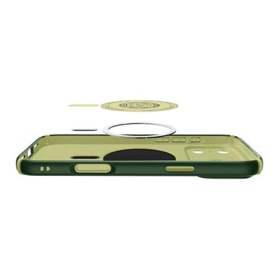 7. Spigen Nano Pop Hybrid MagSafe Hülle für iPhone 17 Pro Max – Grün