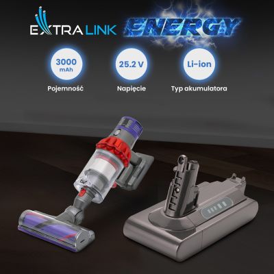 12. Akku für Dyson V10 Staubsauger 25,2 V 3000 mAh