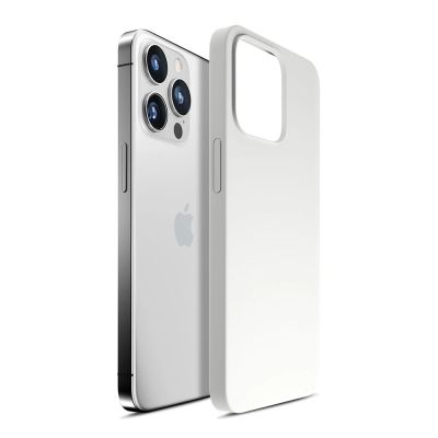 8. 3mk Hardy Silikon-MagCase für iPhone 14 Pro Max – Weiß