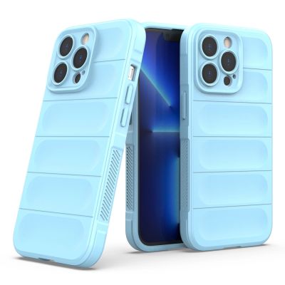 7. Magic Shield Case für iPhone 13 Pro flexible gepanzerte Hülle hellblau