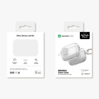 5. AmazingThing AirPods Pro 3 Minimal Case Klar