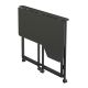 9. MACLEAN Klappschreibtisch mit Rollen, schwarz, mobil, 100 x 65 cm, max. 50 kg, abgewinkelt, L-förmig, MC