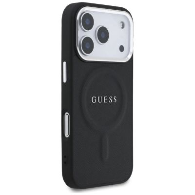 4. Guess Classic Logo MagSafe Hülle für iPhone 17 Pro – Schwarz