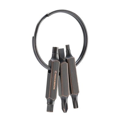 2. Rockbros VK-ARCO3 ROAD TO SKY Multitool 6-in-1 Schlüsselanhänger - Braun