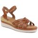 67. Beige, geschlossene Sandalen mit Lochmuster von Sabatina für Damen
