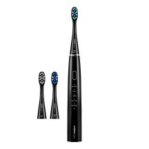 Niceboy SONICBLACK Elektrische Zahnbürste für Erwachsene, Vibrationszahnbürste, Schwarz