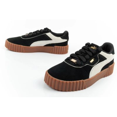 8. Puma Damen-Sportschuhe, Sneaker Carina 3.0, Leder, Schwarz, modisch