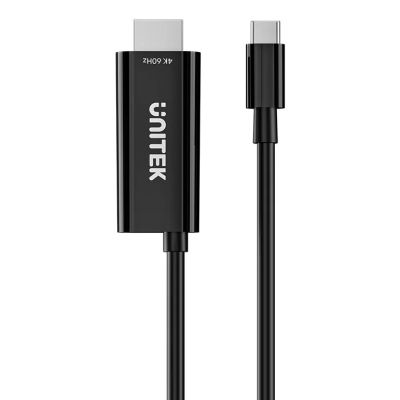 4. UNITEK USB-C - HDMI-Kabel 4K60Hz mit PD-Anschluss 100W Stecker/Stecker
