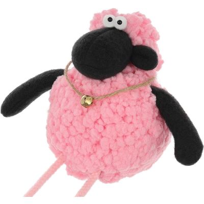 5. SITZENDES ROSA LAMM 10+25CM FRÜHLINGSDEKORATION