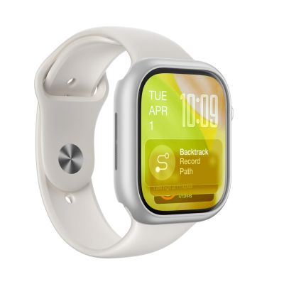 4. AmazingThing Minimalistische Schutzhülle für Apple Watch Series 11 46 mm – Silber