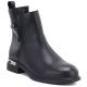 5. Schwarze Damen-Ankle-Boots aus Leder D&A S.Barski MK62-7025