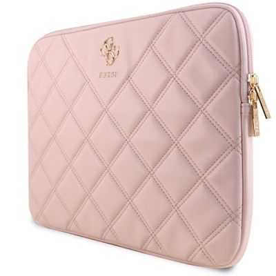 2. Guess Quilted 4G-Hülle für einen 14-Zoll-Laptop – Rosa