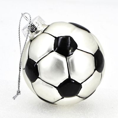 3. MICA Glas-Weihnachtskugel Fußball