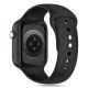 3. Tech-Protect Silikonarmband für Apple Watch 4/5/6/7/8/9/SE (38/40/41 mm) – Schwarz