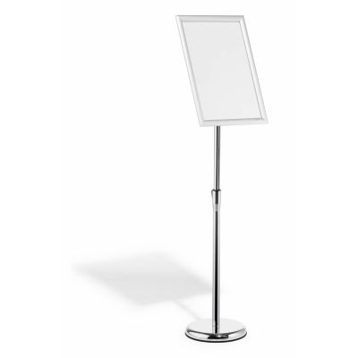 2. Robuster Schilderhalter und Präsentationsständer 479923 A3 aus Aluminium, Kunststoff und Stahl, Silber