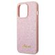 6. Guess Glitter Script Case für iPhone 14 Pro Max - Rosa