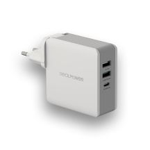 RealPower DeskCharge-65 Reise-Universal-Netzteil, grau, intern