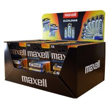 MAXELL ALKALINE LR6 AA 4PK DISPLAY (30 Blisterpackungen/120 Batterien)