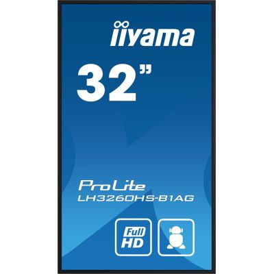 3. Großformatmonitor iiyama LH3260HS-B1AG A 80 cm (31,5 Zoll) LED Wi-Fi 500 cd/m² Full HD Android 11 24/7 Schwarz