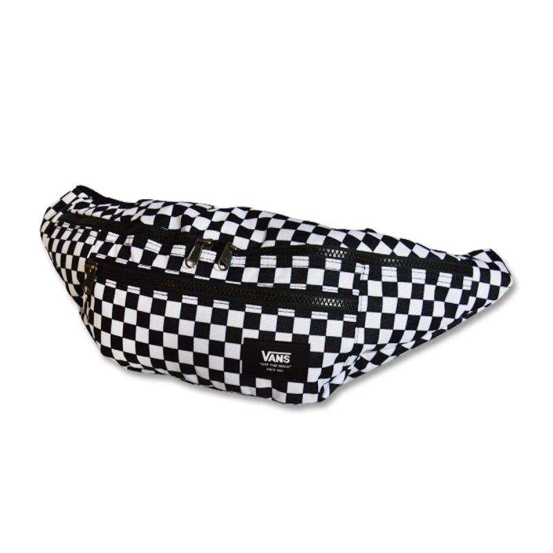 Vans Ward Cross Body Checkerboard Schwarz/Weiß Bauchtasche - VN0A2ZXXHU01
