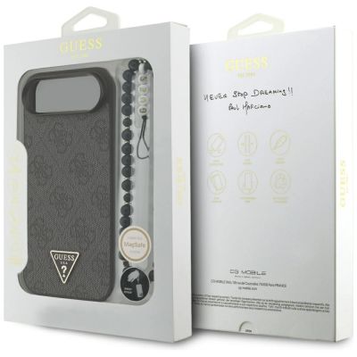 8. Guess 4G Strap Triangle Logo MagSafe Hülle für iPhone 17 Air - Schwarz