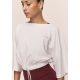 3. CASALL Damen Crop-Top aus schwerer Baumwolle, Weiß