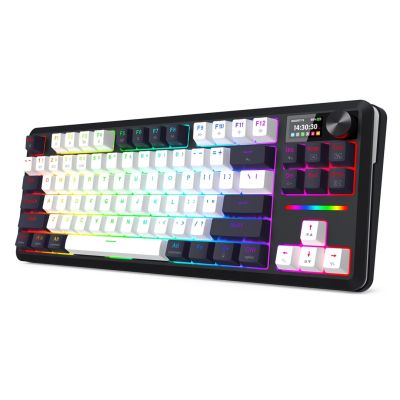 8. REDRAGON K746WB-RGB-PRO Tastatur USB + RF Wireless + Bluetooth Schwarz