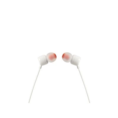 6. JBL T110 Kopfhörer (weiß, mit Mikrofon)