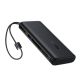 2. Baseus EnerFill FC41 20000mAh 100W Powerbank mit Digitalanzeige und integriertem Dual-USB-C-Kabel – Schwarz
