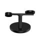 4. Baseus Swan induktives Ladegerät (MagSafe kompatibel) Ständer für iPhone, Apple Watch, AirPods + USB-C Kabel 1m schwarz (WXTE000101)