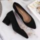 12. Sergio Leone W SK358A schwarze Pumps mit hohem Absatz 