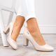 10. Sergio Leone W SK193B Pumps mit beigefarbenem Perlenabsatz 