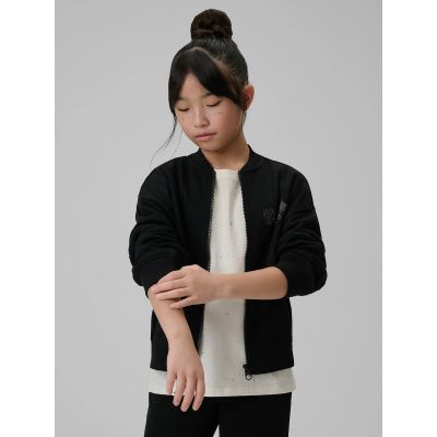Lockerer Mädchen-Sweatshirt ohne Kapuze 4F 4FJRSS26TSWSF2626-20S