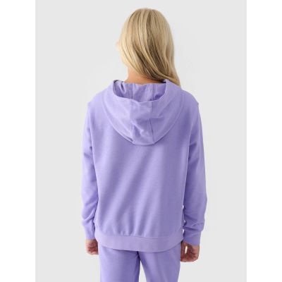 3. Mädchen-Sweatshirt mit Kapuze, offen, 4F Junior 4FJWMM00TSWSF1316-32S