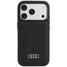 Audi GT MagSafe-Hülle aus Kunstleder für iPhone 18 Pro / 17 Pro – Schwarz