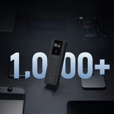 8. Powerbank Cuktech CKPB100PGLBL 150W 10000mAh USB-C USB-A - schwarz