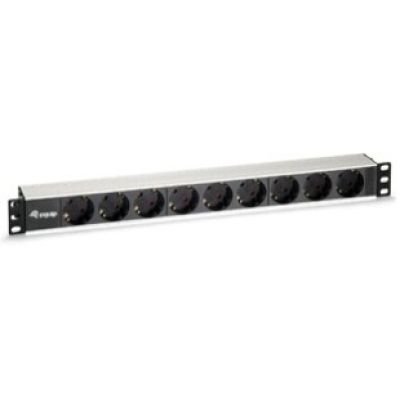 Equip 333292 PDU 9-fach Steckdose 1HE Schwarz, Silber