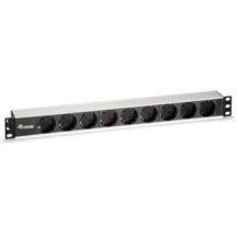 Equip 333292 PDU 9-fach Steckdose 1HE Schwarz, Silber