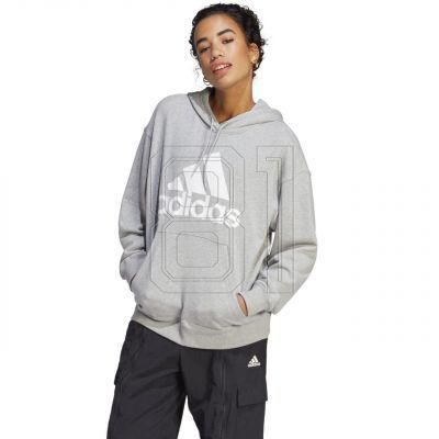 5. adidas Essentials Big Logo Oversized French Terry Hoodie W IC9865