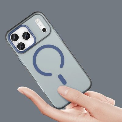 5. Magnetische Schleifhülle für iPhone 17 Pro, kompatibel mit MagSafe – Mattblau