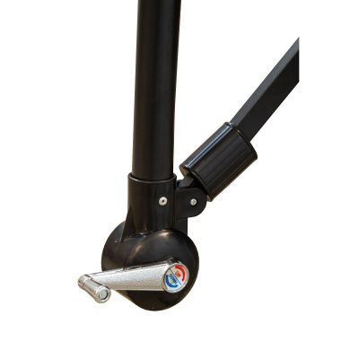 30. 300 cm Faltbarer Gartenschirm an einem Bügel, Anthrazitgrau