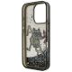 7. Karl Lagerfeld Liquid Glitter Choupette Logo Hülle für iPhone 16 Pro - Schwarz