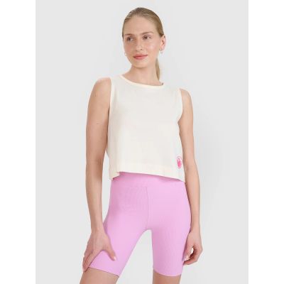 Damen-Oberteil mit normalem Aufdruck 4F 4FWSS25TSLEF118-11S